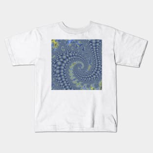 THE MORE YOU LOOK. THE MORE YOU SEE. İntricate detailed fractal in subtle pastel colors Kids T-Shirt